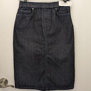 Denim Pull On Skirt